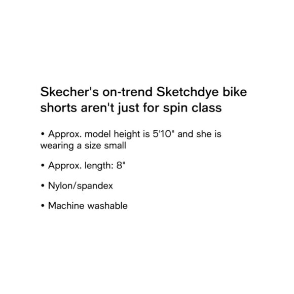 Skechers Womens Size XS Blue Sketchdye GO WALK High-Rise Bike Shorts NWT - Picture 3 of 8